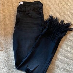 Flying Monkey Ripped Capri Jeans